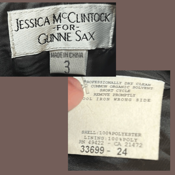 Jessica McClintock Prom Dress | Teal Glitter | Size 3 | Vintage - Picture 6 of 6